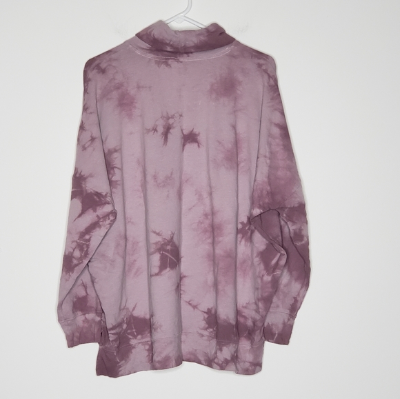 PINK Vicrorias Secret Tye Dye Turtleneck Sweatshirt - Picture 2 of 4